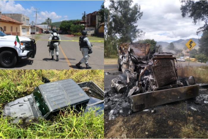 Caen abatidos 2 criminales y otro queda herido al enfrentase a fuerzas federales en Tangancícuaro