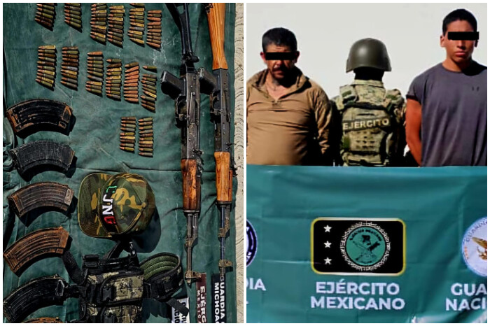 Caen El Checo y El Chino, presuntos pistoleros del CJNG en Buenavista