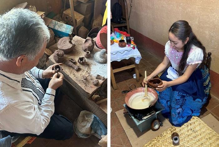 Calaveritas de azúcar y alfarería tradicional: Talleres en Santa Fe de la Laguna