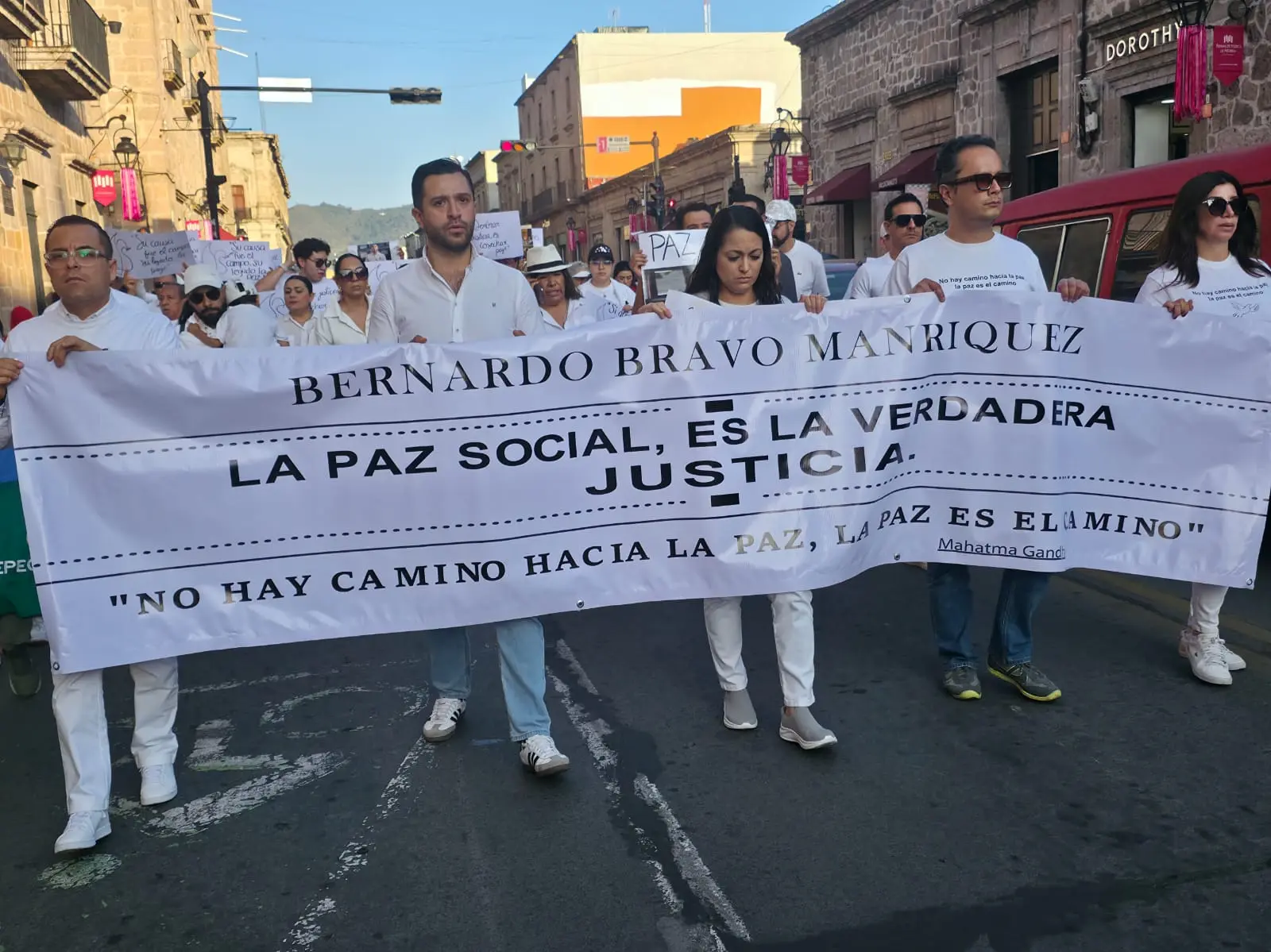 Caminata por la Paz y la Justicia tras asesinato de Bernardo Bravo