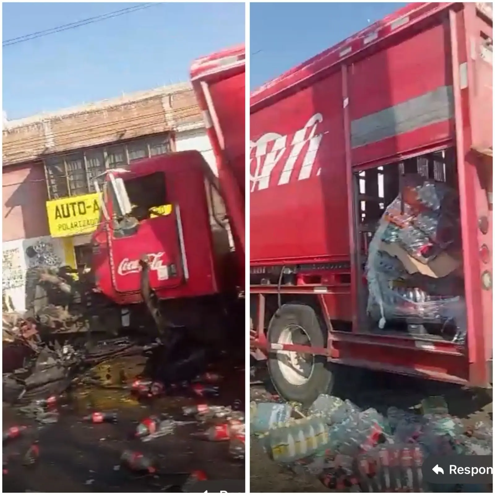 Camión de Coca-Cola provoca carambola en el periférico de Morelia |VIDEO