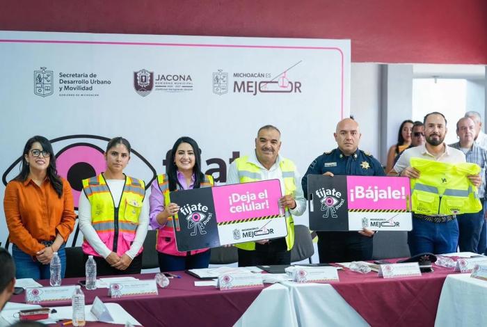 Campaña vial ¡Fíjate Pues! llega al municipio de Jacona