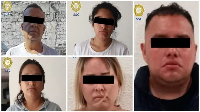 Capturan a 5 miembros de “Los Mancilla” se dedicaban al robo de vehículos en CDMX