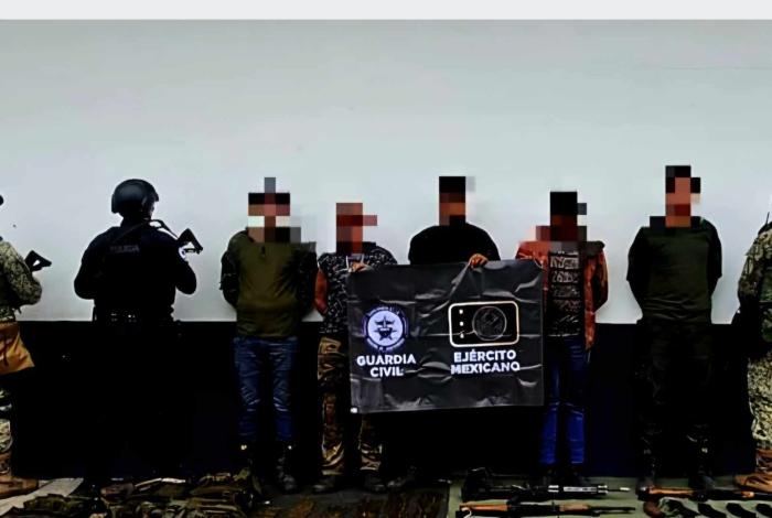 Capturan a “El Cholo”, “Choche”, “El Coyi”, “Chololosqui” y “El Monis, presuntos gatilleros del CJNG