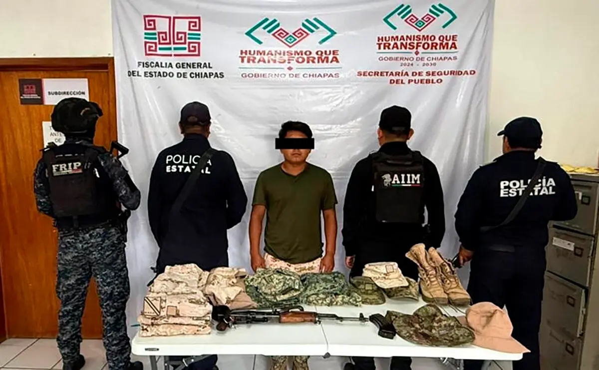 Capturan a presunto implicado en la emboscada que dejó cinco policías muertos en Chiapas