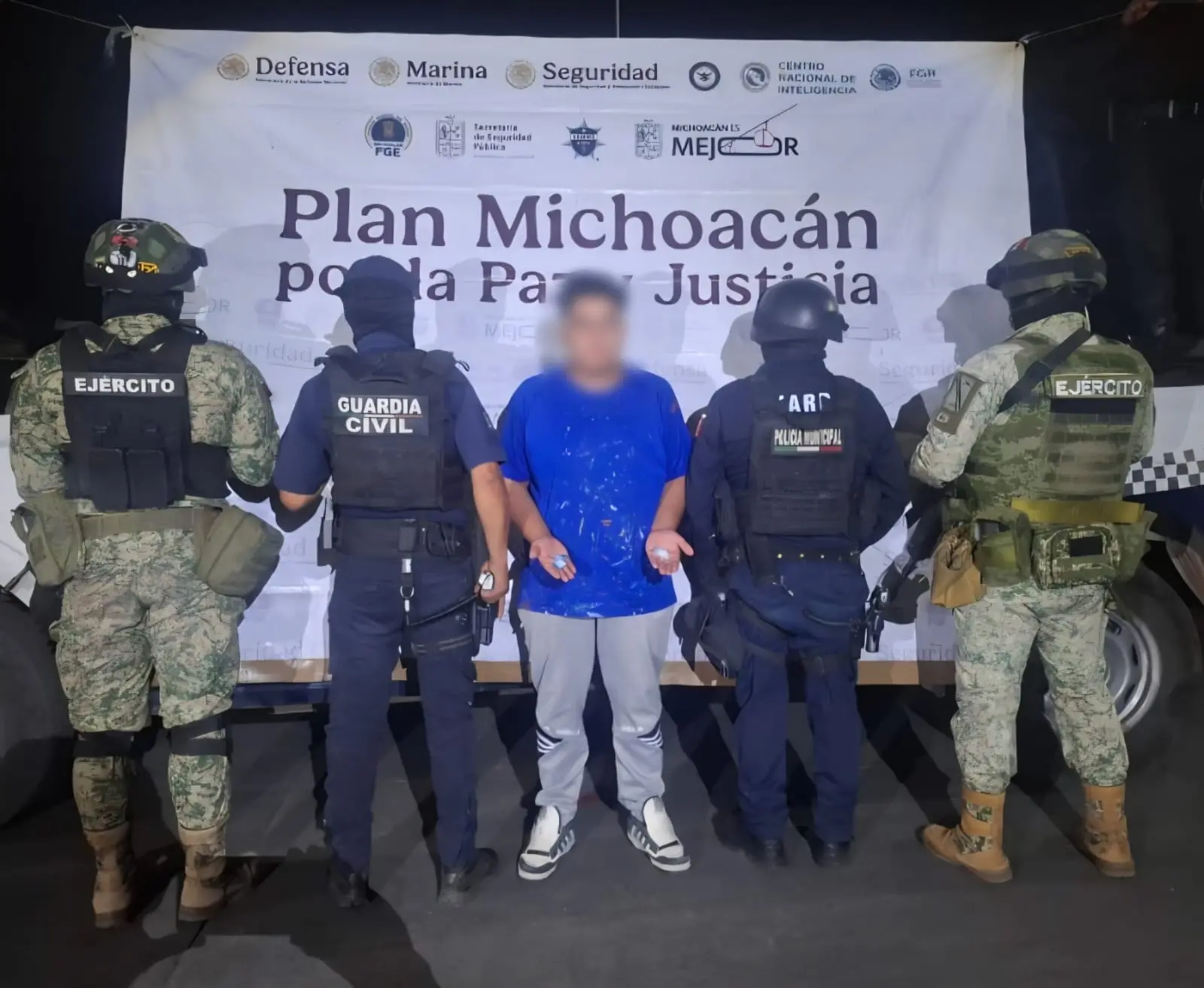 Capturan a sujeto con dosis de “cristal”, en la zona Centro de Jacona