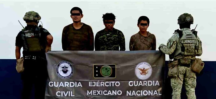 Capturan a tres integrantes de célula criminal en Tierra Caliente