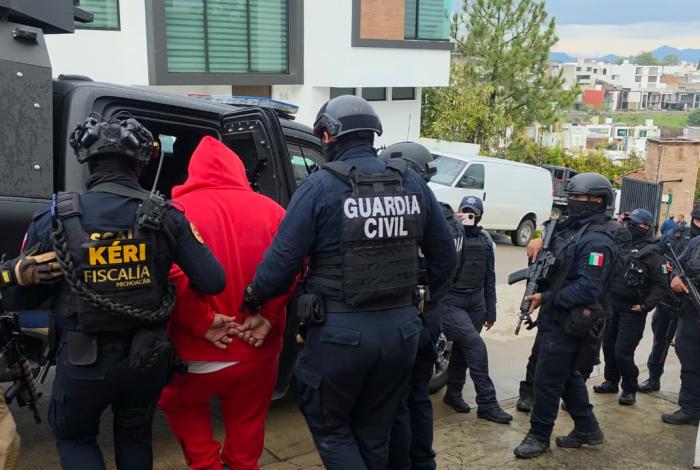 Capturan FGE, SSP, DEFENSA, GN y SSPC a Ernesto Rafael “N”, alias “Sierra 1”, presunto generador de violencia en la zona Oriente de Morelia
