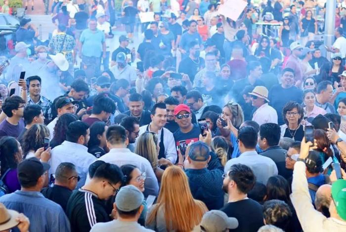 Carnita asada masiva en Mexicali contra gobernadora de Baja California, Marina del Pilar