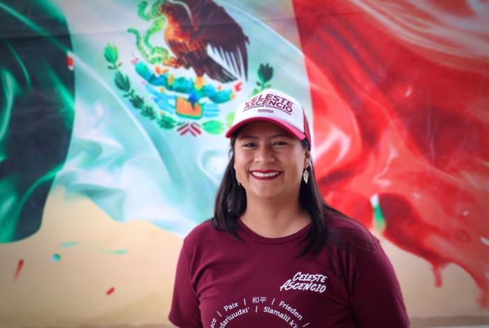 Celeste Ascencio participa en Asamblea en Defensa de la Transformación y la Soberanía en Ciudad Hidalgo