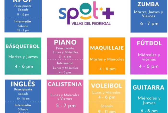 Centros Spots invitan a inscribirse en sus talleres