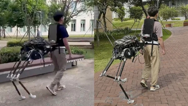 China desarrolla robot portátil que convierte al usuario en un “centauro” tecnológico
