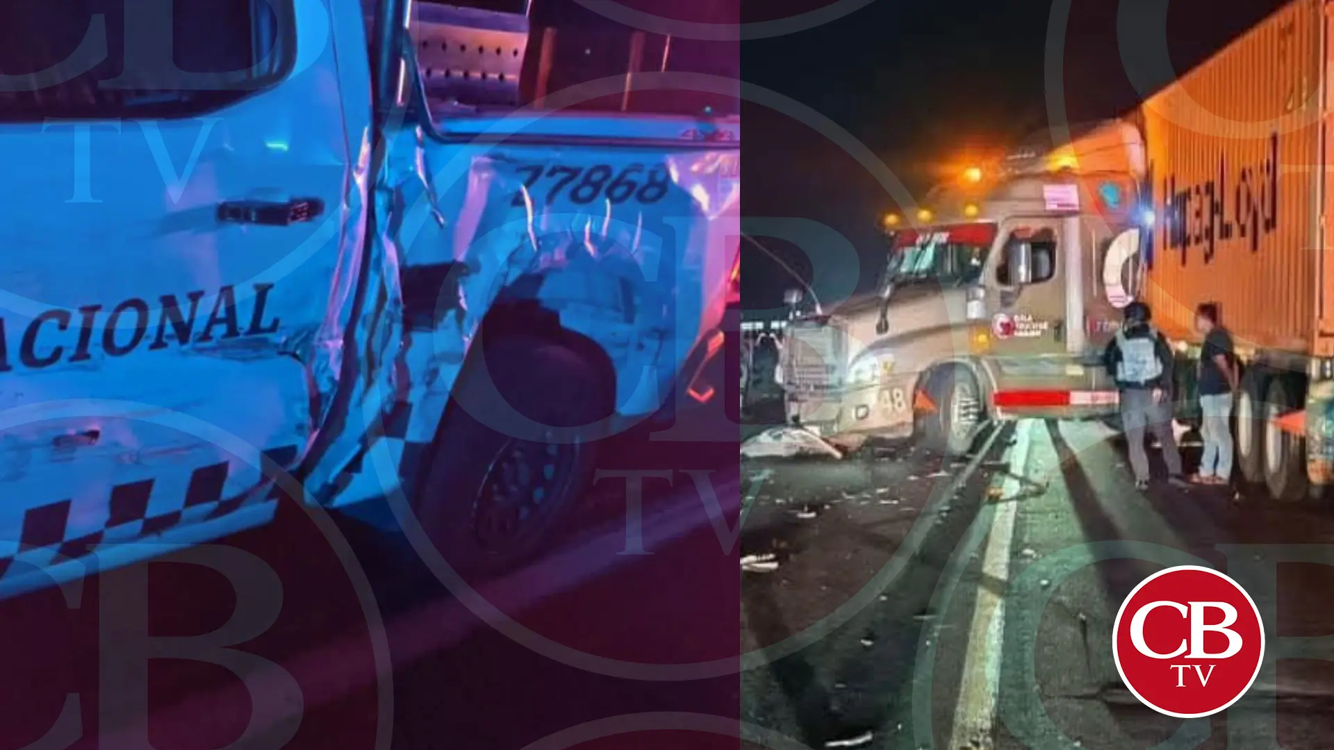 Choque de patrulla de GN deja un agente muerto