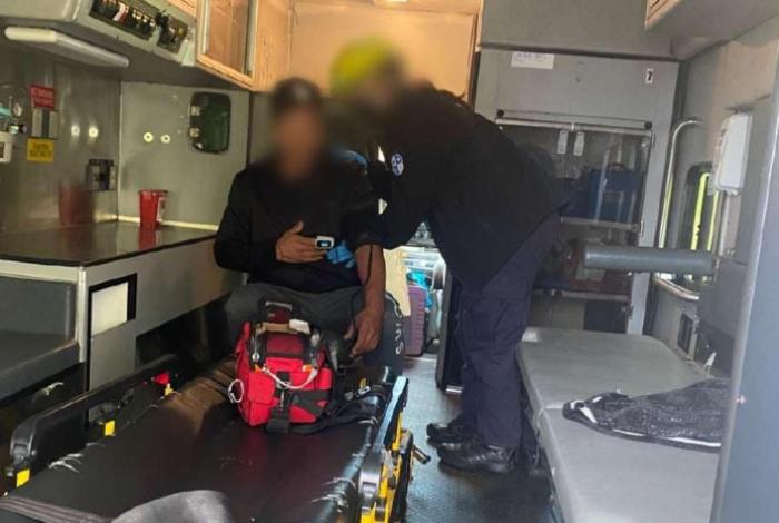 Choque en la Autopista Siglo XXI; el lesionado rechazó ser trasladado al hospital