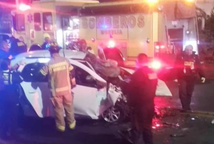 Choque entre 2 vehículos deja 3 heridos en la Av. Madero Poniente de Morelia