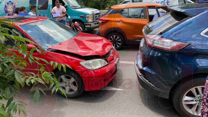 Choque múltiple deja un lesionado al sur de Morelia