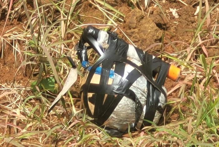 Ciudadano lleva granada a FGE para denunciar a su vecino en Uruapan