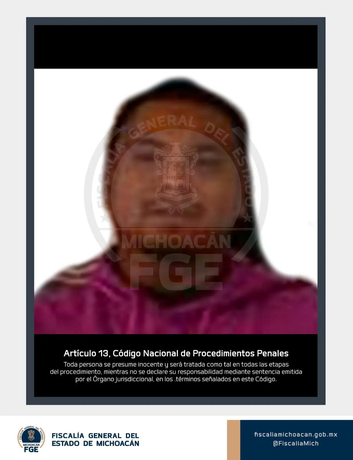 Coadyuva FGE con la detención de Juan Carlos V., prófugo por el delito de homicidio, cometido en Estados Unidos