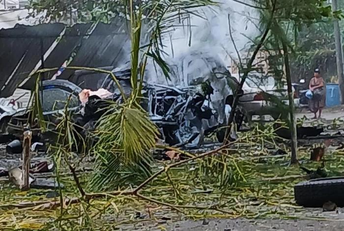 Coche bomba en Coahuayana estaba tripulado; conductor habría muerto en la explosión: FGE