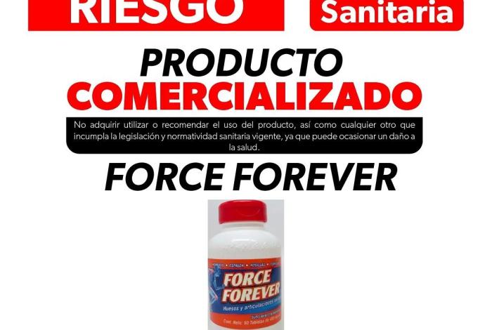 Cofepris emite alerta sanitaria del producto Force Forever