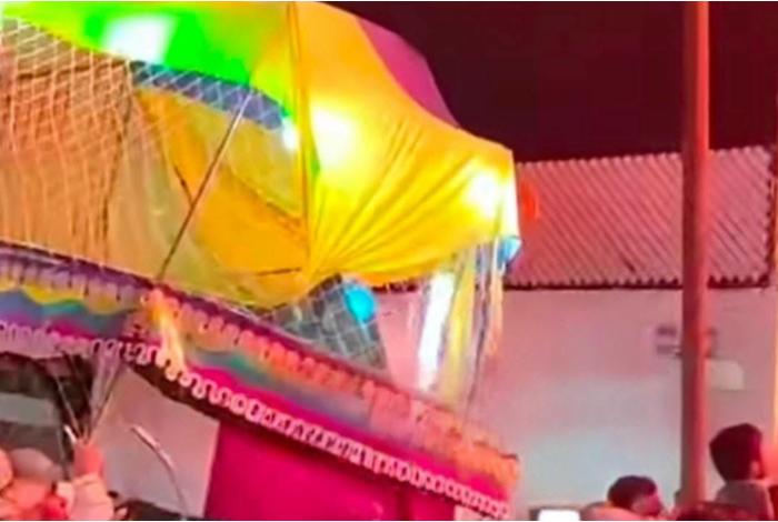 Colapsa cama elástica durante fiesta patronal en Uruapan, hay 5 menores heridos