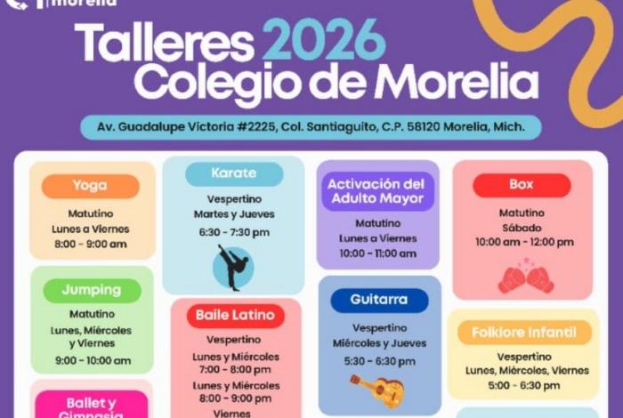 Colegio de Morelia te invita a descubrir sus Talleres 2026