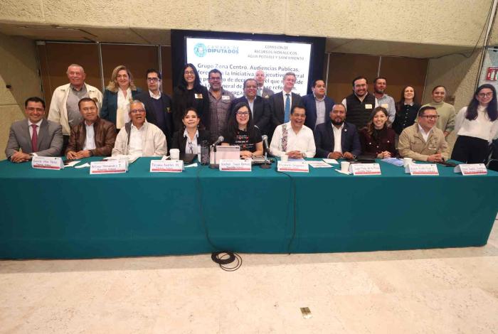Comisión de Recursos Hidráulicos instala tres grupos de trabajo como parte de las audiencias públicas sobre la Ley General de Aguas