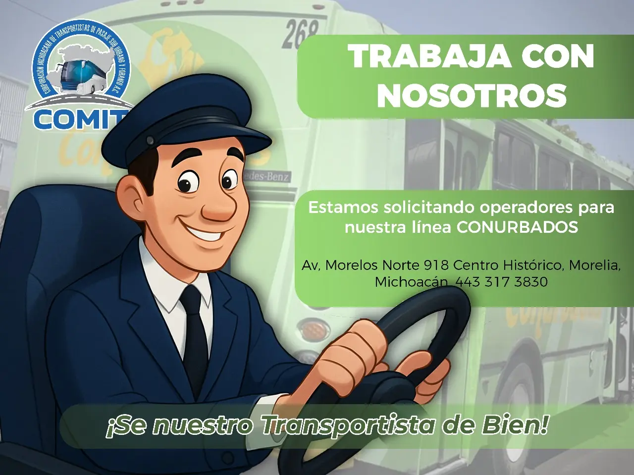 COMIT abre vacantes para operadores de transporte