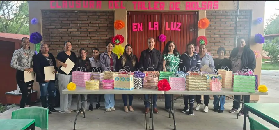 Con éxito concluye taller de fabricación de bolsas artesanales en La Luz: Julio César Conejo Alejos