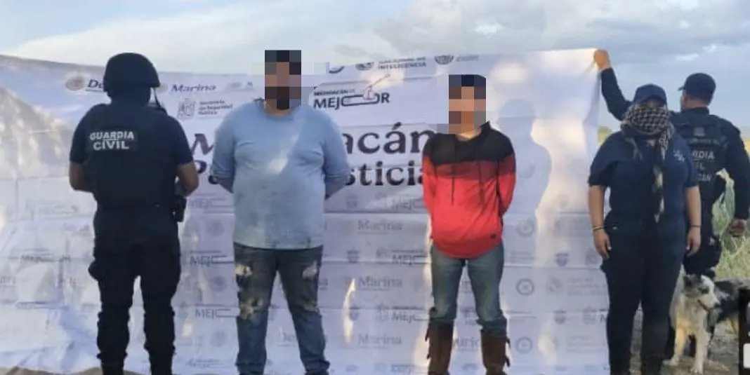 Con Plan Paricutín, dos detenidos y aseguradas armas, droga y combustible en Sahuayo y Tingambato