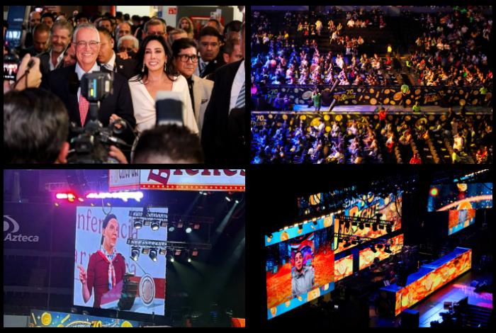 Con temática de Rico McPato y botargas mofándose de la 4T, Salinas Pliego celebró 70 años