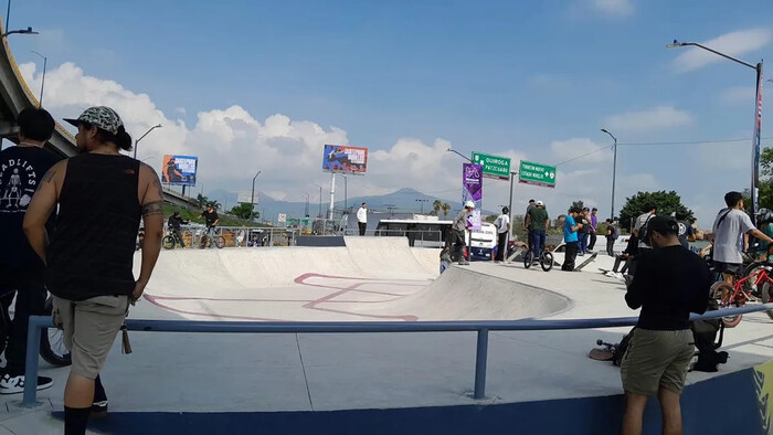 Con un Skatepark Morelos, inauguran obras en bajo Puente de Salida Salamanca, en Morelia