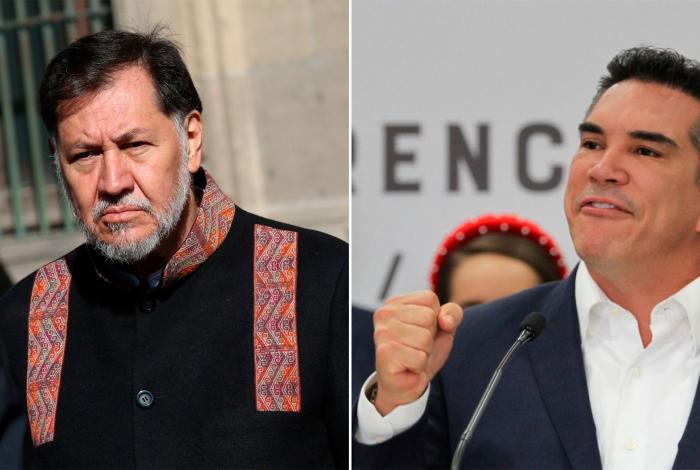 Condena Bedolla agresión de Alejandro Moreno contra Fernández Noroña