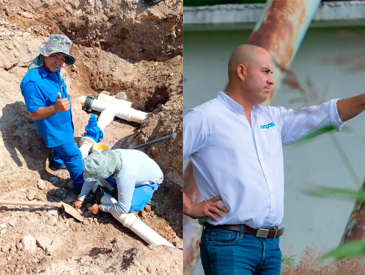 Conexión en colonia Ríos Mexicanos mejorará el suministro de agua en la zona: Adolfo Torres
