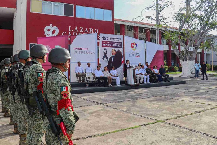 Conmemoran el 152 Aniversario Luctuoso de Benito Juárez