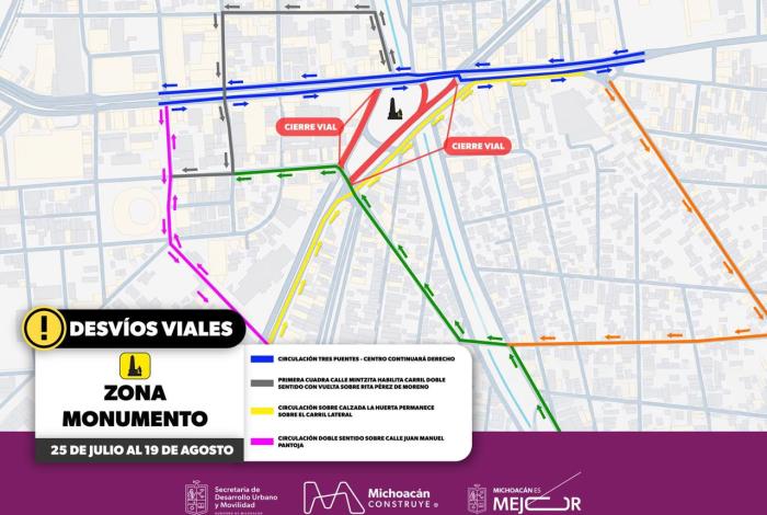 Conoce los ajustes viales en la zona del Obelisco por obras del teleférico y Morebús