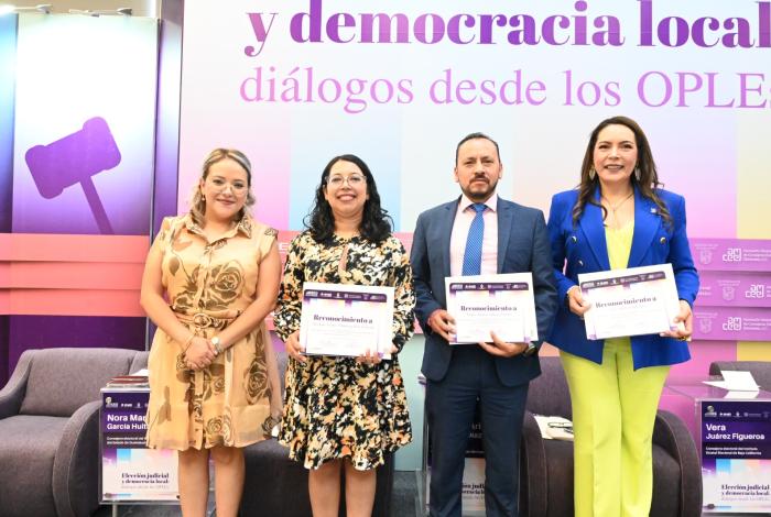 Consejera del IEM comparte experiencia en elección judicial durante coloquio en Guanajuato