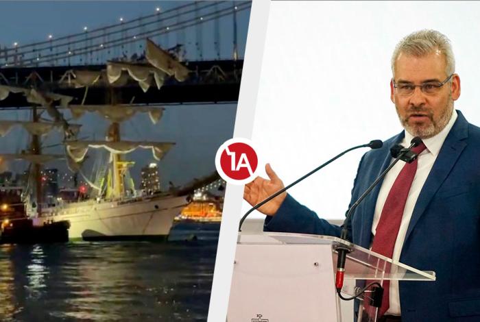 Considera Bedolla, accidente del buque Cuauhtémoc no fue responsabilidad de la Marina