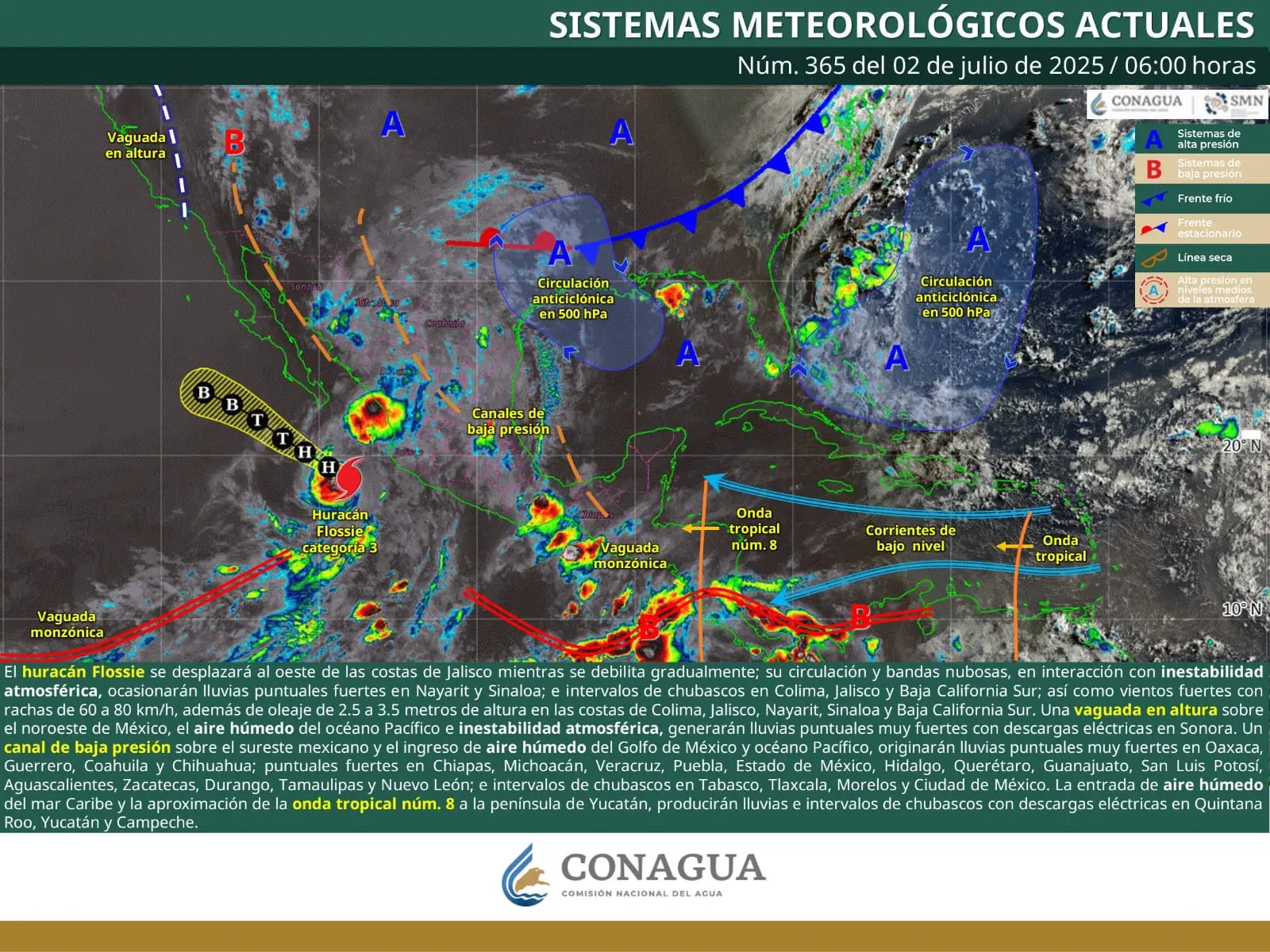 Continuarán las lluvias puntuales fuertes en Michoacán