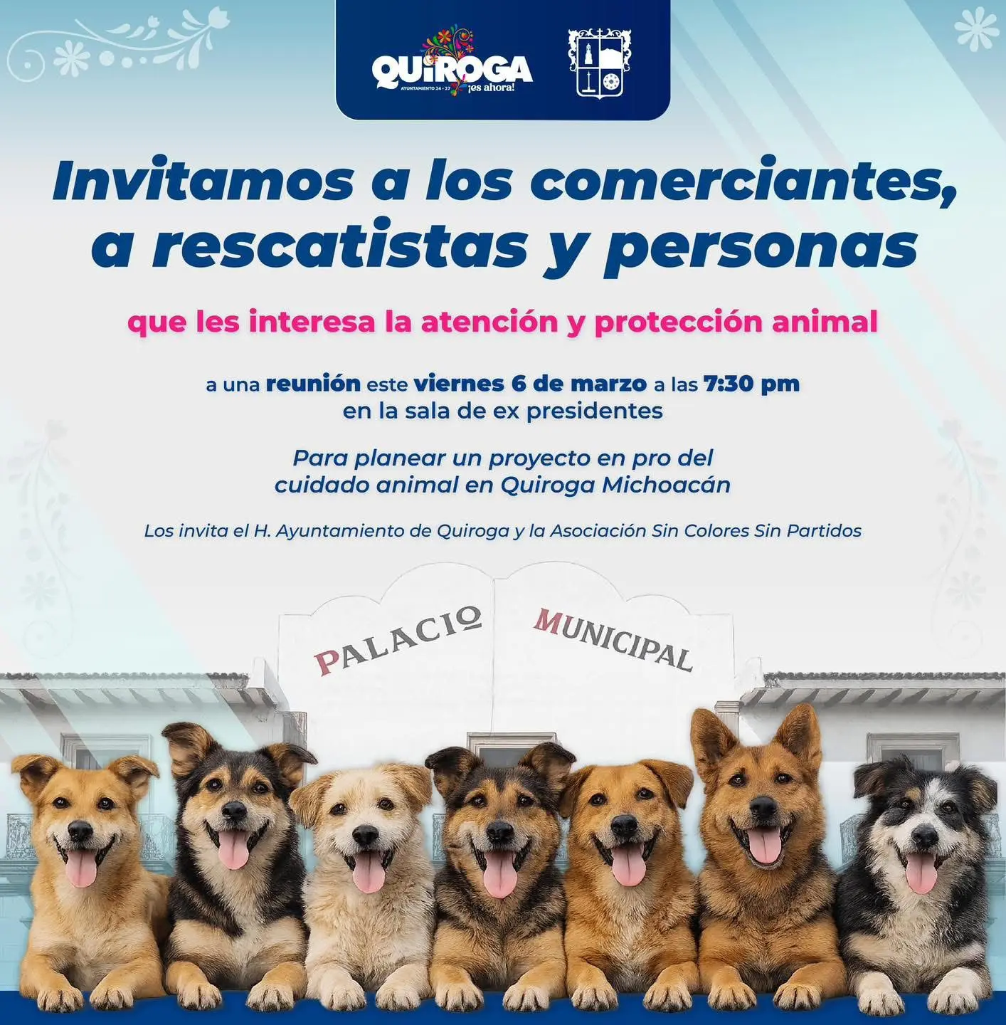 Convoca Ayuntamiento de Quiroga a reunión para impulsar proyecto de protección animal