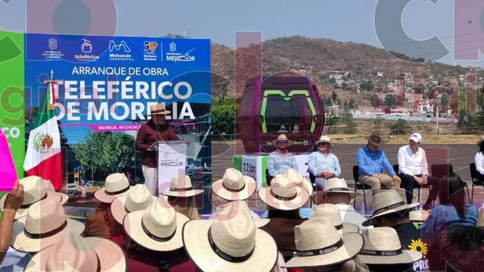 Dan banderazo de arranque a la obra del Teleférico de Morelia