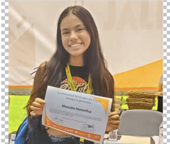 Dan mención honorífica en Olimpiada Nacional de Física a alumna del Cecytem