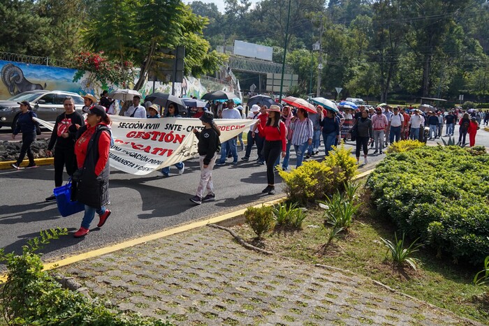 Dan profes ‘cátedra’ en Morelia… de marcha y caos, otra vez