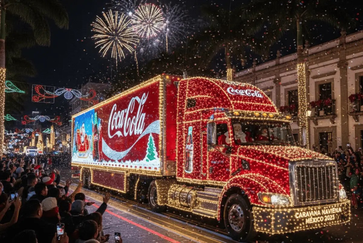 Darán a conocer horarios para Caravana Navideña Coca Cola