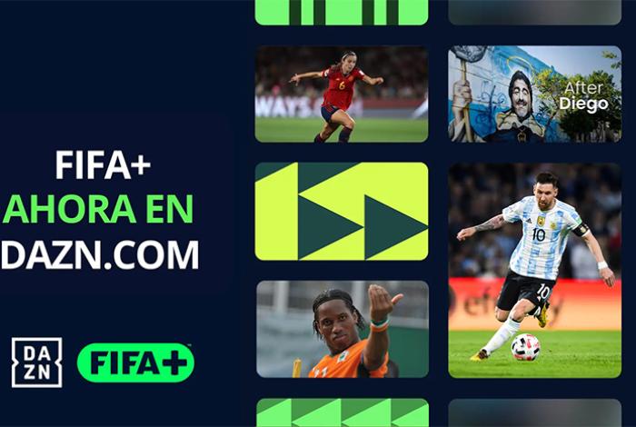 DAZN y FIFA lanzan FIFA+ para ofrecer partidos en directo de forma gratuita