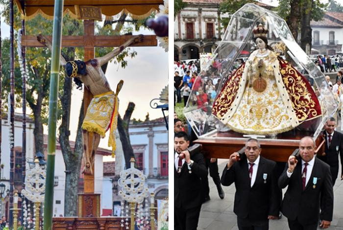 Décadas después, la Virgen de la Salud y el Cristo de la Tercera Orden salen a las calles de Pátzcuaro
