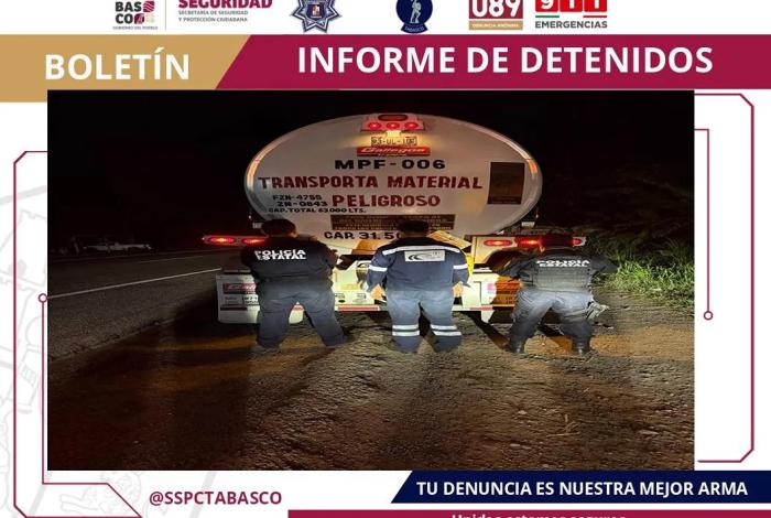 Decomisan 63 mil litros de huachicol en Tabasco, hay un detenido