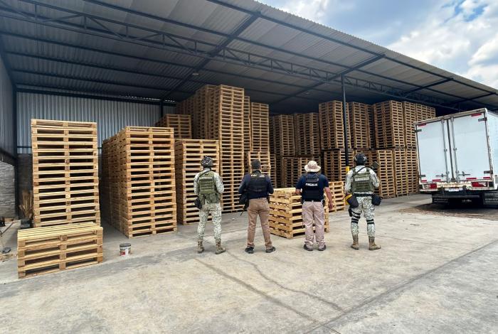 Decomisan madera procesada y maquinaria para su transformación