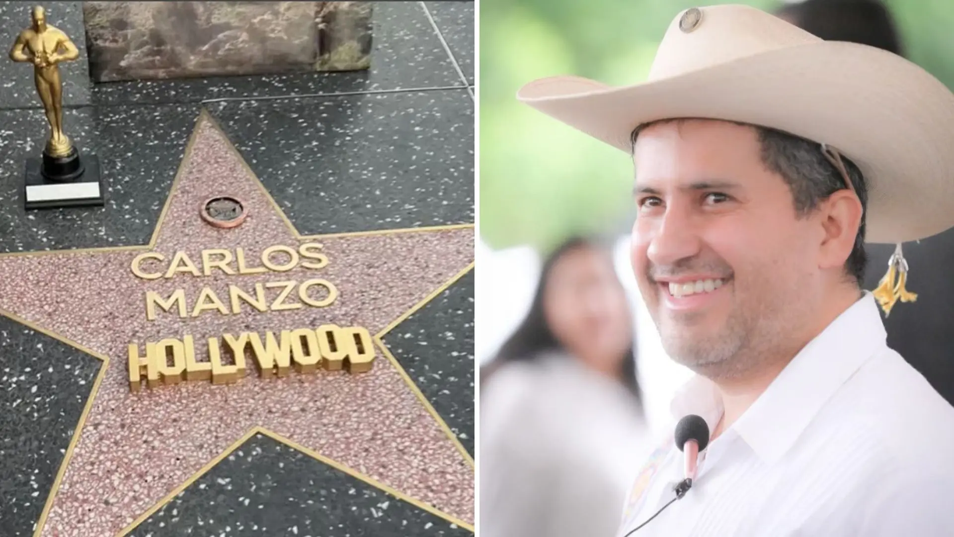 Dedican “estrella” a Carlos Manzo en el Paseo de la Fama de Hollywood | VIDEO