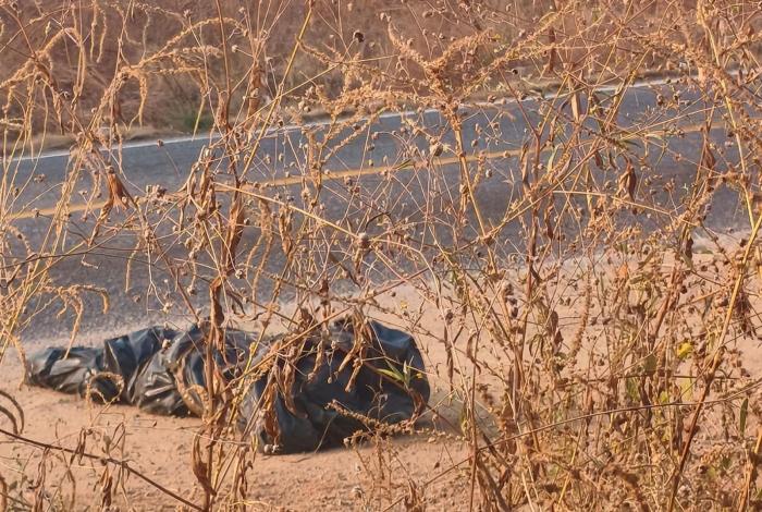 Dejan cuerp0 en bolsas de plástico, sobre la carretera Tepalcatepec-Buenavista